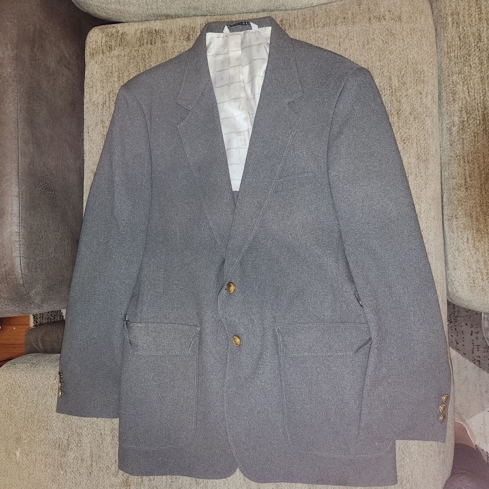 Elegant Charcoal Men's Suit Jacket